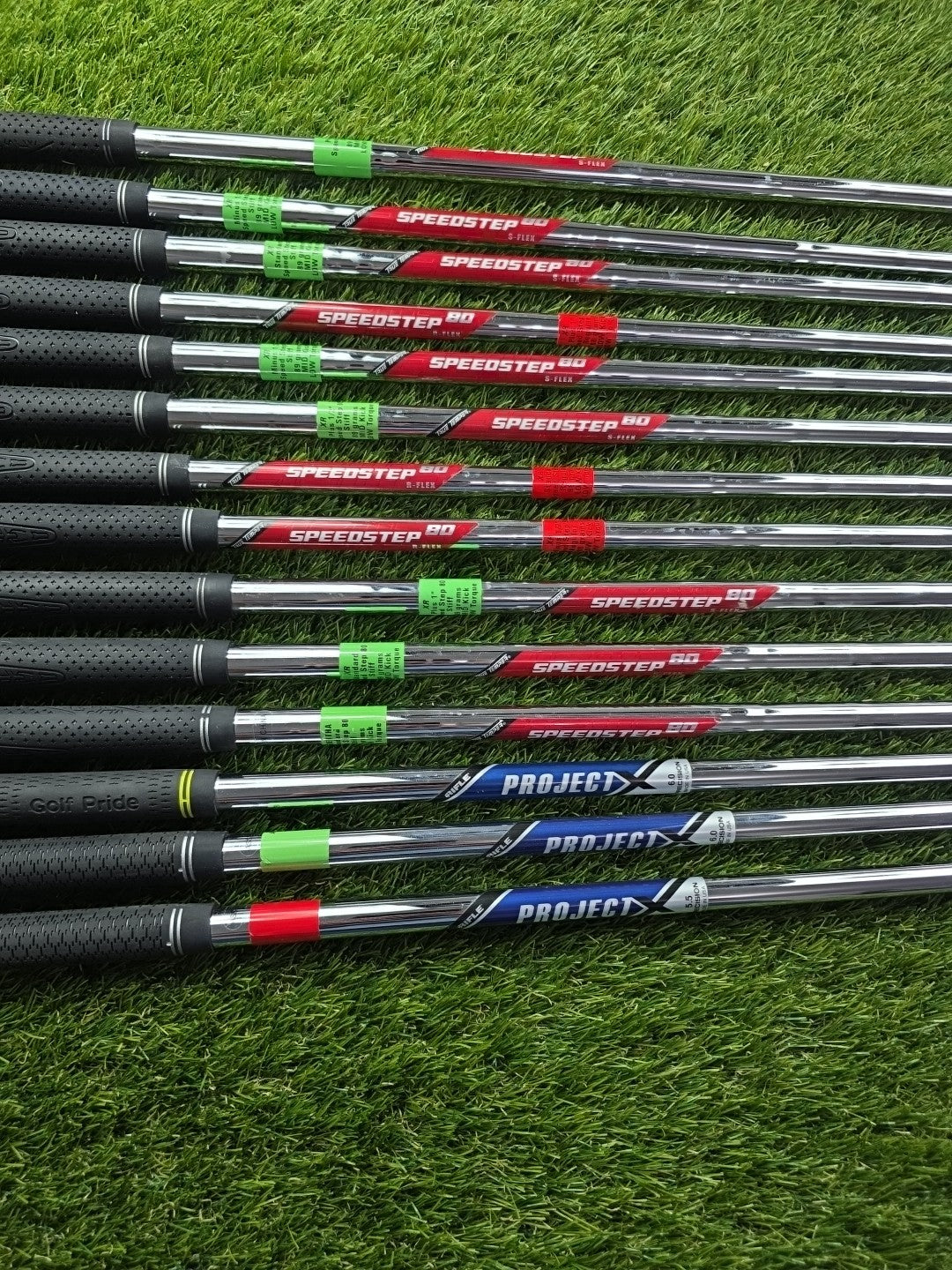 Job Lot Speedstep 80 & Project X Iron Fitting Shafts X14 Various Flex