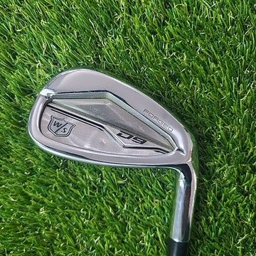Wilson D9 Forged 9 Iron KBS $-Taper Lite Stiff Flex Black Shaft Midsize Grip