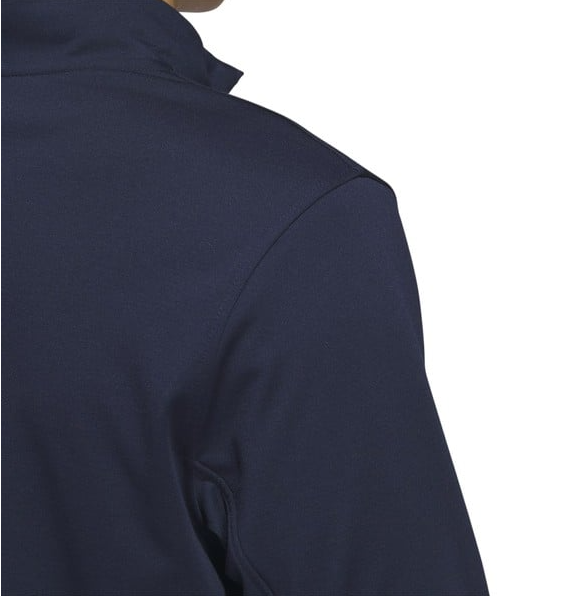 adidas Mens Elevated 1/4 Zip Pullover Golf Top UK SMALL - Collegiate Navy IB6114
