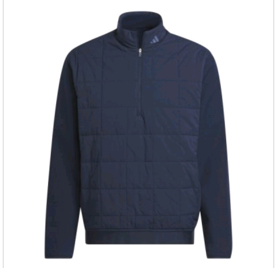 Adidas Ultimate365 Quilted 1/2 Zip Golf Wind Top 2024 IW1391 Navy Size M *NEW*