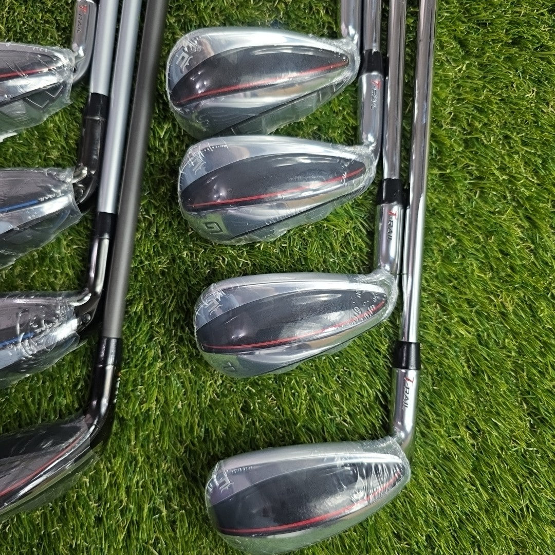 Cobra T Rail 2023 Iron Set 5H + 6-PW + GW + SW Left Handed *BRAND NEW*