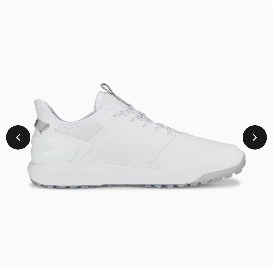 Puma Ignite Elevate Golf Shoes White/Silver UK 9.5 *BRAND NEW*
