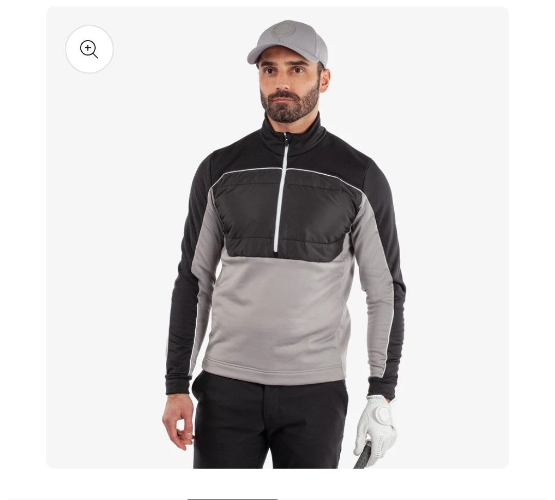 Galvin Green Douglas Insulating Golf Mid Layer Sharkskin/Black Mens SIZE M *NEW*