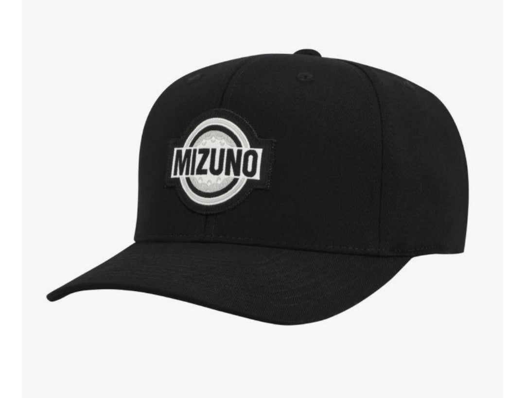 Mizuno Patch Snapback Cap Adjustable Black + FREE Mizuno Comp Glove
