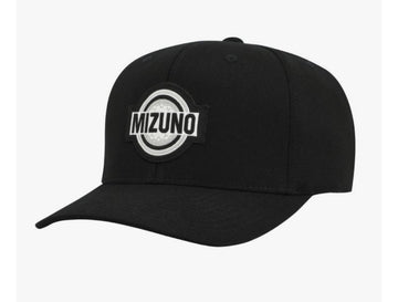 Mizuno Patch Snapback Cap Adjustable Black + FREE Mizuno Comp Glove