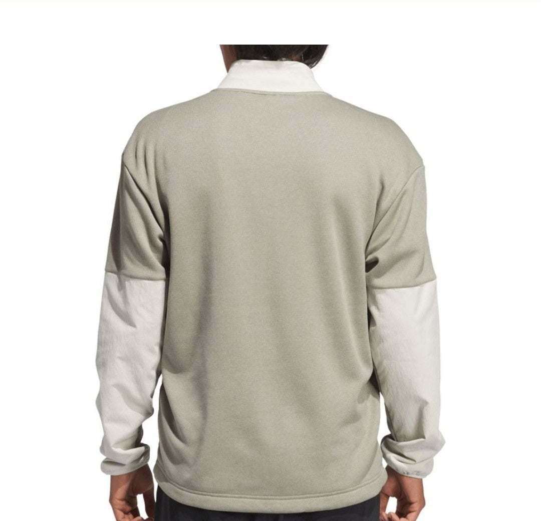 adidas Green Go-to Dwr Hybrid Half Zip Sweatshirt IL0575 Size M *BRAND NEW*