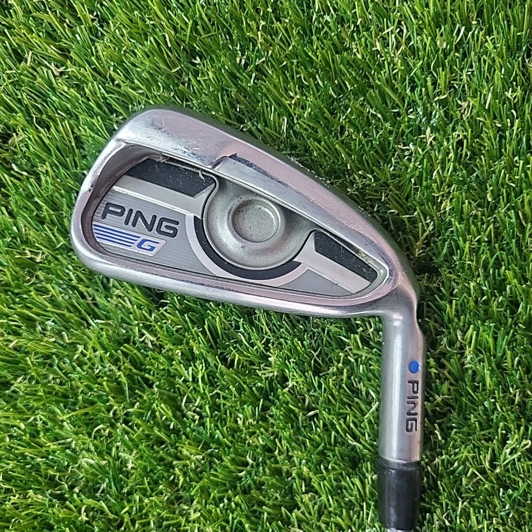 Ping G Series 5 Iron Blue Dot AWT 2.0 Stiff Flex Shaft Midsize Grip 38.75"