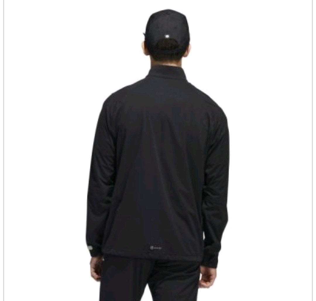 Adidas Rain.RDY Full Zip Waterproof Golf Jacket Black HN4128 Size M *BRAND NEW*