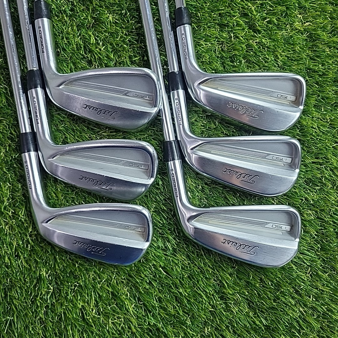 Titleist T150 Iron Set 5-PW Tour V 120 Extra Stiff PURED SHAFTS Midsize Grips 