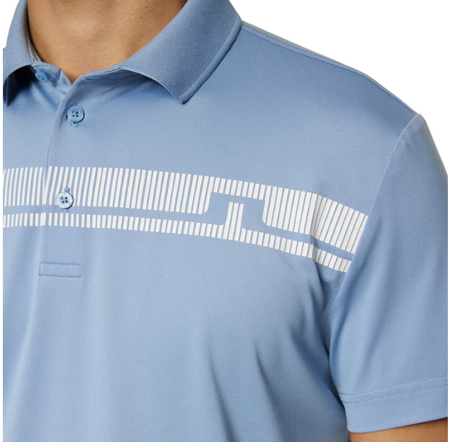 J.Lindeberg Golf Klas Polo Shirt SS25 Rain Washed