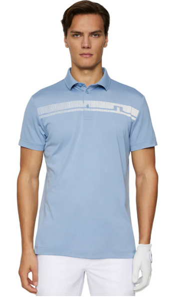 J.Lindeberg Golf Klas Polo Shirt SS25 Rain Washed