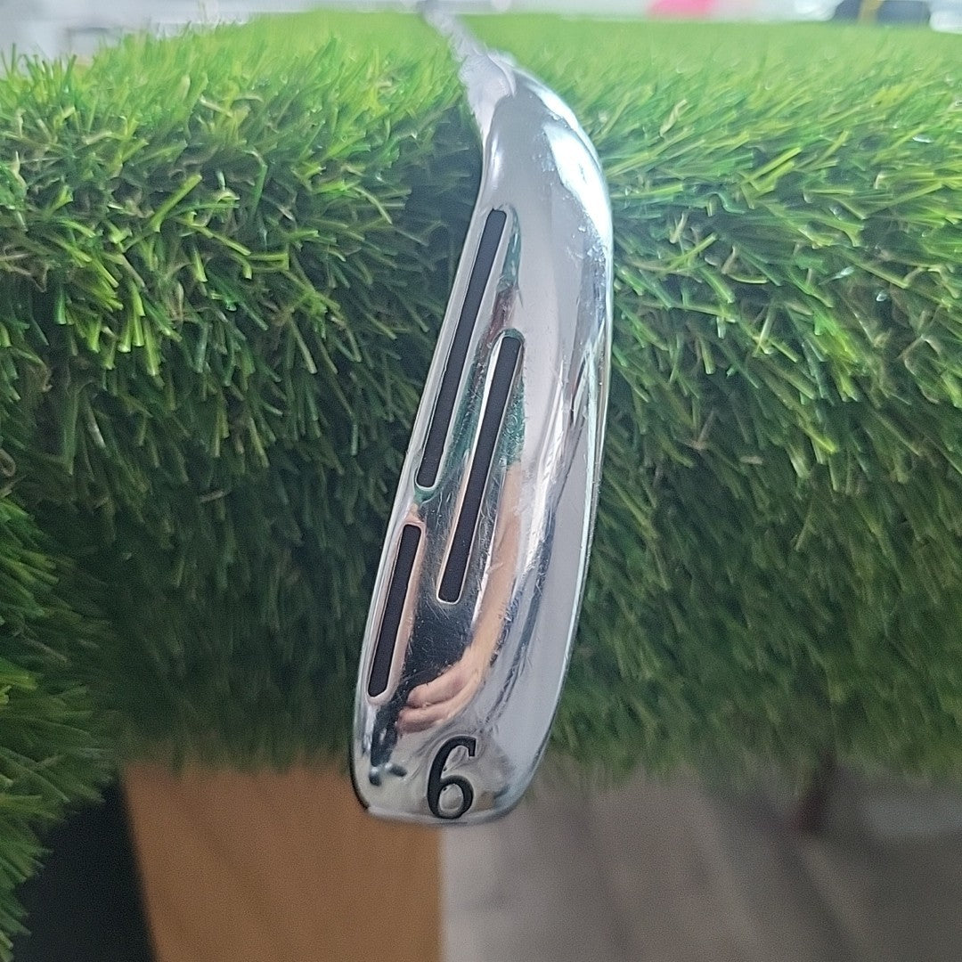 Wilson D9 Forged 6 Iron KBS $-Taper Lite Stiff Flex Black Shaft Midsize Grip