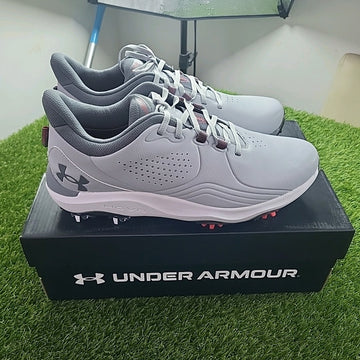 Under Armour Drive Pro Wide Golf Shoes Grey/Grey UK 8.5 *BRAND NEW*