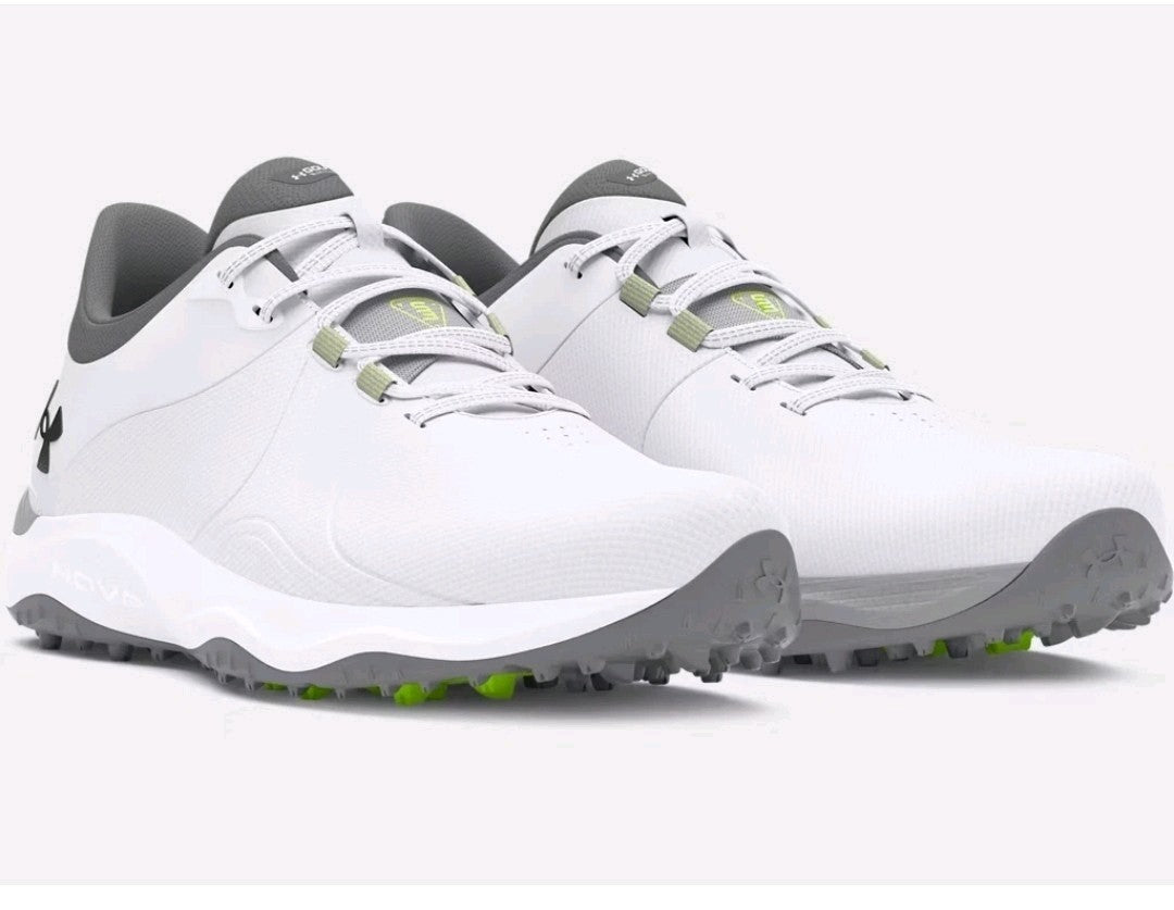 Under Armour Drive Pro SL Wide Golf Shoes White/White UK 9.5 *BRAND NEW*
