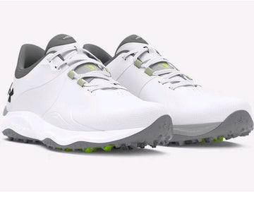 Under Armour Drive Pro SL Wide Golf Shoes White/White UK 9.5 *BRAND NEW*