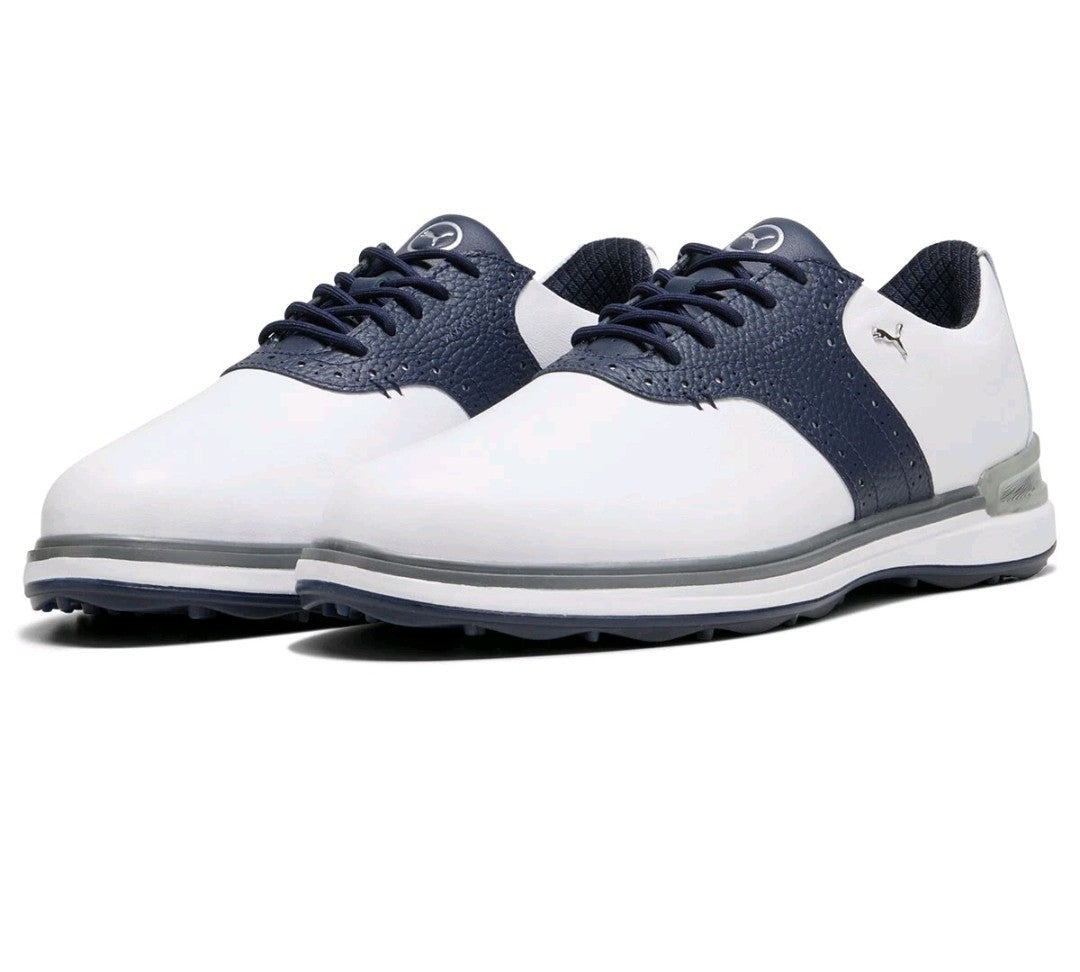 Puma Avant Spikeless Golf Shoes White/Blue UK 11 *BRAND NEW*