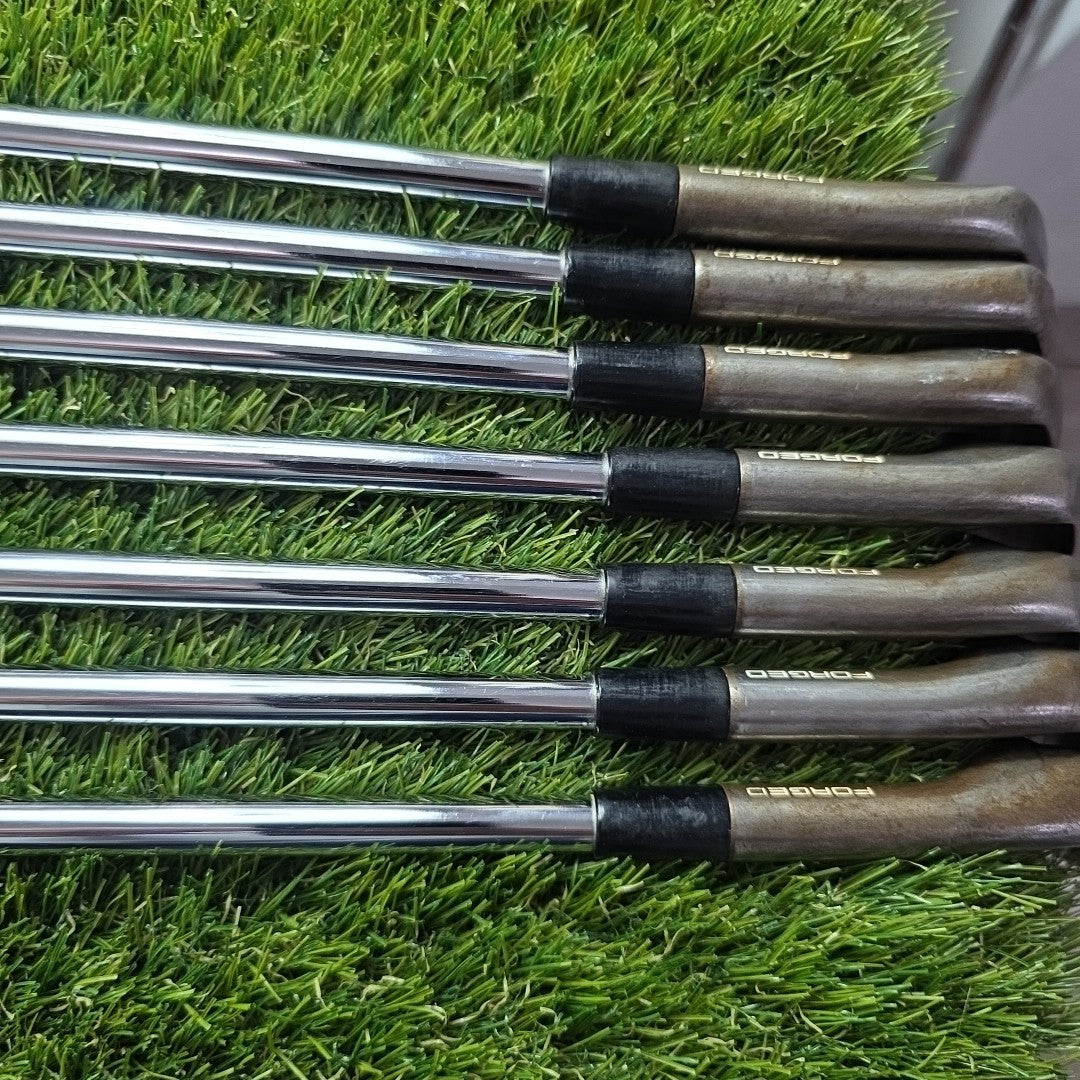 Taylormade P7mc Raw Iron Set 4-PW KBS Tour Stiff Flex Shafts *RARE*