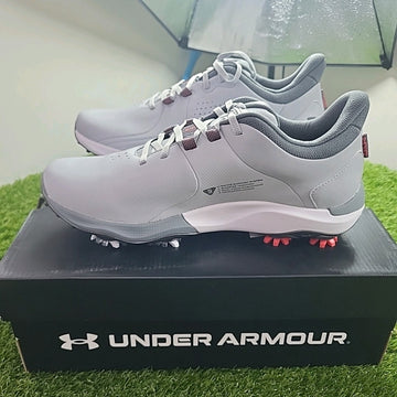 Under Armour Drive Pro Wide Golf Shoes Grey/Grey UK 8.5 *BRAND NEW*